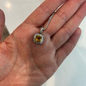 David yurman petite Albion pendant necklace citrine color